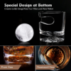 Chouggo Cigar Whiskey Glasses - Unique Ice Ball Bottom Design, Old Fashioned ... - Image 2