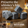 Whiskey Stones Gift Set - 2 Glasses, 8 Chilling Rocks and Wooden Box - Image 7