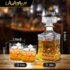 Whiskey Decanter Glass Crystal Liquor Scotch Vodka Bourbon Bottle - Image 4