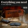 Whiskey Stones Gift Set - 2 Glasses, 8 Chilling Rocks and Wooden Box - Image 5