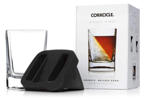 9 Oz Double Old Fashioned Whiskey Glass with Silicone Ice Mold