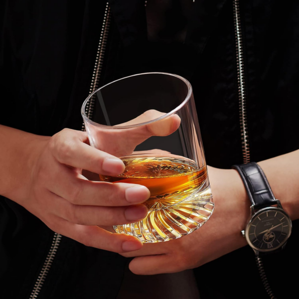 Whiskey Glasses Old Fashioned Glasses Set of 4 12Oz Rocks Glasses Gift for Men Women Drinking Bourbon Scotch Cocktails Rum Cognac Vodka at Home Bar - Image 6