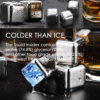 12 Pack Whiskey Stones Gift Set for Men - Stainless Steel Ice Cubes Chilling Stones Reusable - Image 6
