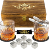 Whiskey Glasses Set (2 Glasses + 6 Silver Stones) - Image 7