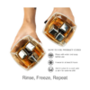 Whiskey Decanter and Stones Set - Whiskey Decanter, 2 Rocks Whiskey Glasses, 8 Stainless Steel Whisky Cubes - Image 4
