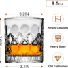 Whiskey Glasses Set of 2,Christmas Gift, Old Fashioned Glasses, Rocks Glasses, Bourbon Glasses, Suitable for Use in Bars, Parties, and Homes, the Right Gift for Men, Father 'S Day Gift - Image 2