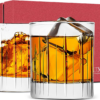 Crystal Whiskey Glasses 11 Ounce Scotch, Old Fashioned, Bourbon Glasses with Heavy Base