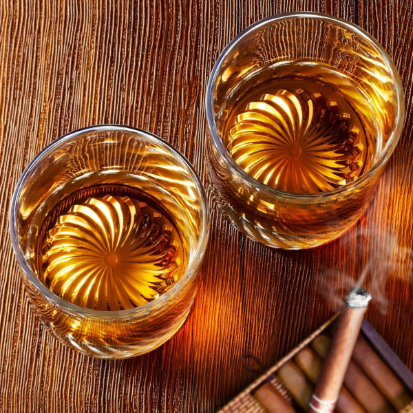 Whiskey Glasses Old Fashioned Glasses Set of 4 12Oz Rocks Glasses Gift for Men Women Drinking Bourbon Scotch Cocktails Rum Cognac Vodka at Home Bar - Image 5