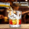 Whiskey Glass Set of 2,  10 Oz Crystal Whiskey Glasses Thick Bottom Bourbon Glasses Old Fashioned Rocks Glass Tumbler for Scotch, Cocktail, Liquor, Home Bar Whiskey Gifts for Men (Glass Set 2) - Image 3
