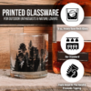 Black Lantern Whiskey Glass Set – Mountains & Clouds Design (Set of 2, 11oz) - Image 6