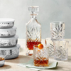 Dublin Crystal 5 Piece Whiskey Decanter 24Oz & Whiskey Glass 11Oz Set - Image 2