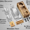 Whiskey Stones Gift Set for Men | Whiskey Decanter with Glasses Set and Wood - Image 10