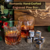 Whiskey Glasses Set (2 Glasses + 6 Silver Stones) - Image 4