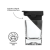 9 Oz Double Old Fashioned Whiskey Glass with Silicone Ice Mold - Image 3