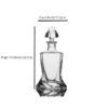 Whiskey Decanter 26 Oz Twisted Decanter with Glass Stopper for Liquor Wine Sc... - Image 3