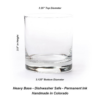 Black Lantern Whiskey Glass Set – Mountains & Clouds Design (Set of 2, 11oz) - Image 9