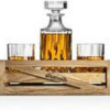 Whiskey Stones Gift Set for Men | Whiskey Decanter with Glasses Set and Wood - Image 7