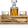 Whiskey Stones Gift Set for Men | Whiskey Decanter with Glasses Set and Wood - Image 14