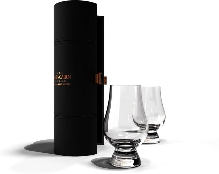 GLENCAIRN Whiskey Glass, Gift Set of 2 in Travel Case