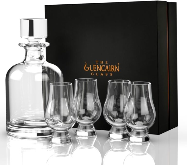 GLENCAIRN Decanter Set with Crystal Decanter, 4 Glasses