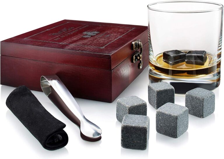 Quiseen Gift Set of 8 Whiskey Chilling Stones