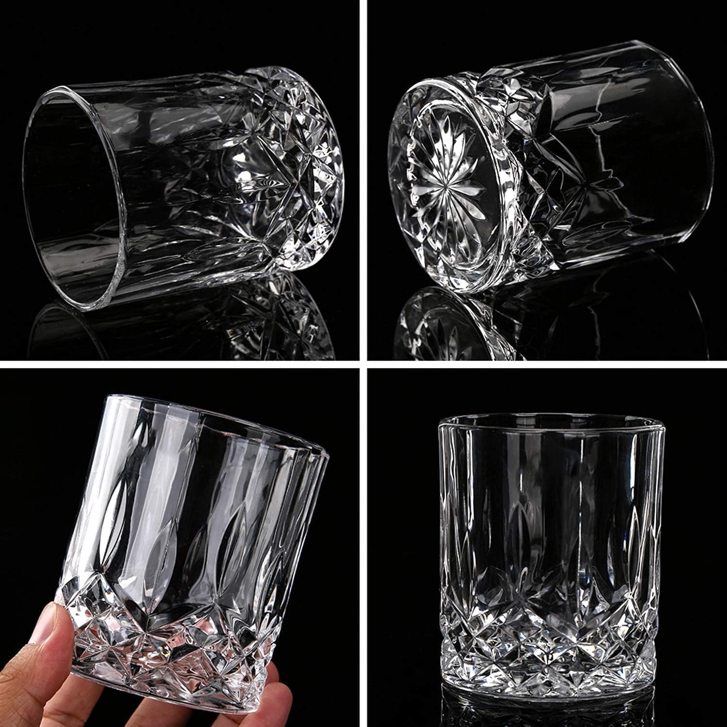 LIGHTEN LIFE Crystal Whiskey Decanter Set