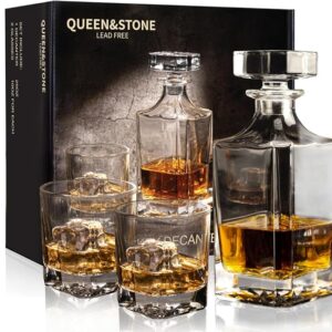 Queen&Stone 26 oz Twisted Whiskey Decanter