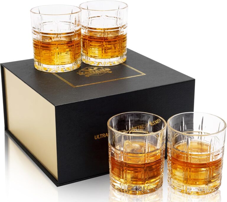KANARS Crystal Lowball Whiskey Glasses