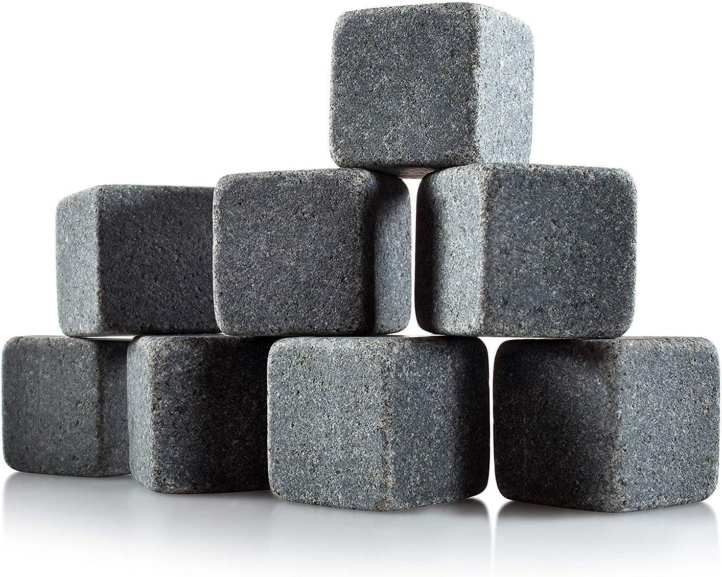 Quiseen Gift Set of 8 Whiskey Chilling Stones