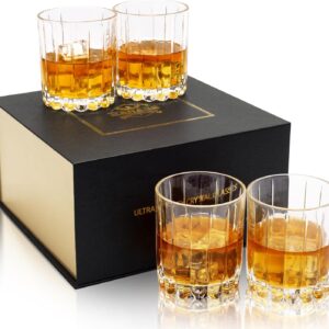 KANARS Crystal Old Fashioned Whiskey Glasses
