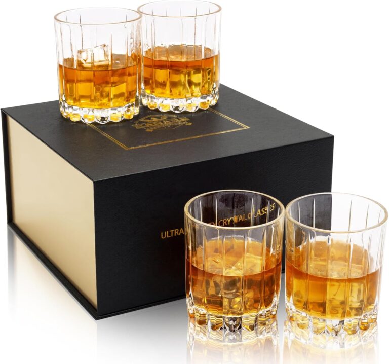KANARS Crystal Old Fashioned Whiskey Glasses