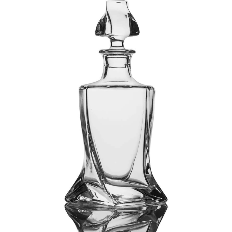 Whiskey Decanter 26 oz Twisted Decanter with Glass Stopper