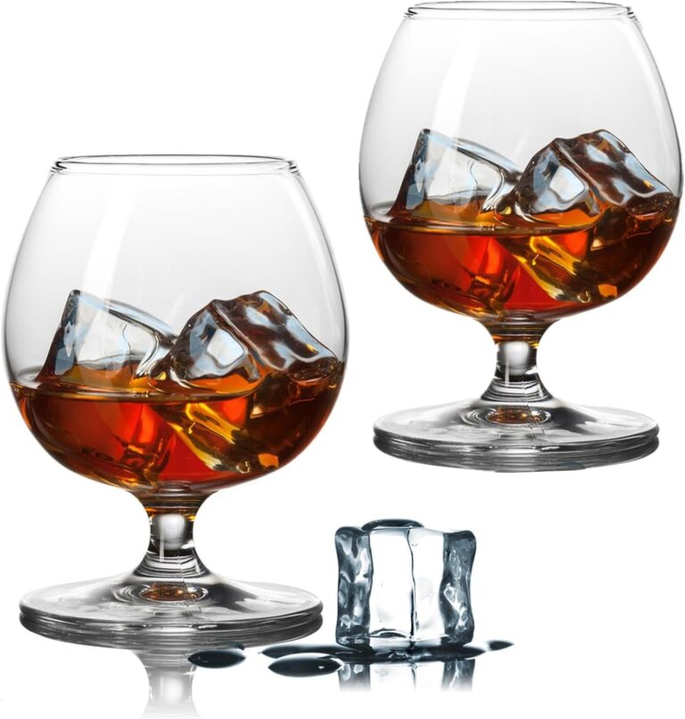 Bourbon Whiskey Crystal Snifter Drinking Glasses