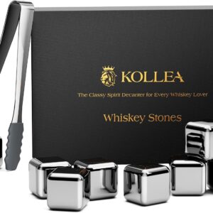 Kollea Stainless Steel Whiskey Chilling Rocks (8-pack set)