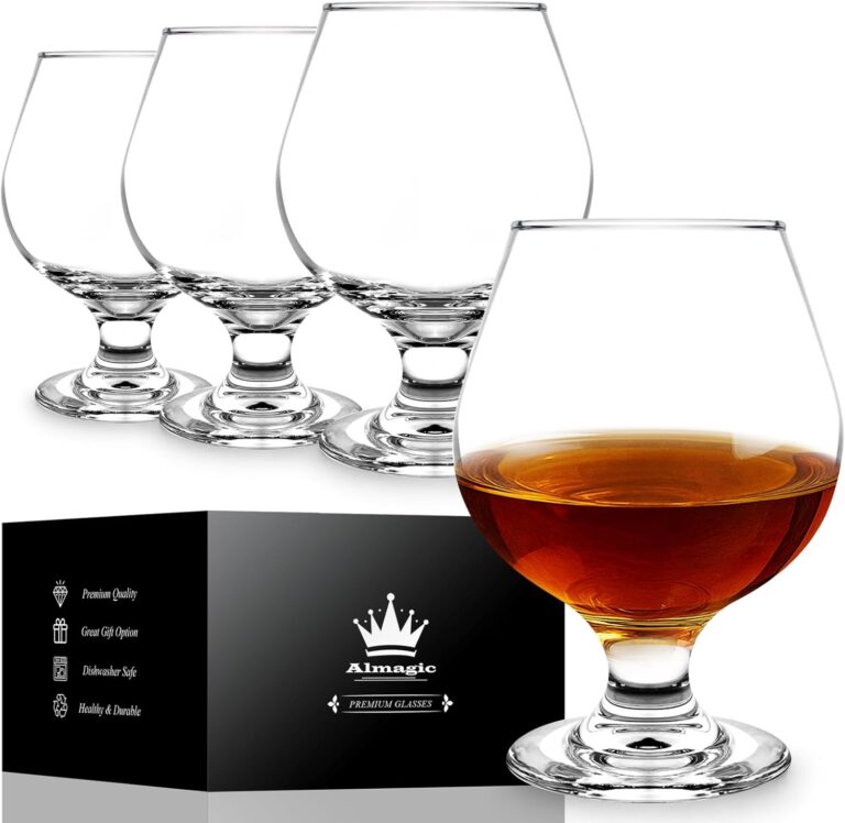 Almagic Brandy Snifter Glasses Set (4-Pack)