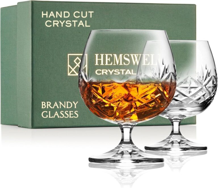 Hemswell Crystal Brandy Snifter Glasses Set of 2