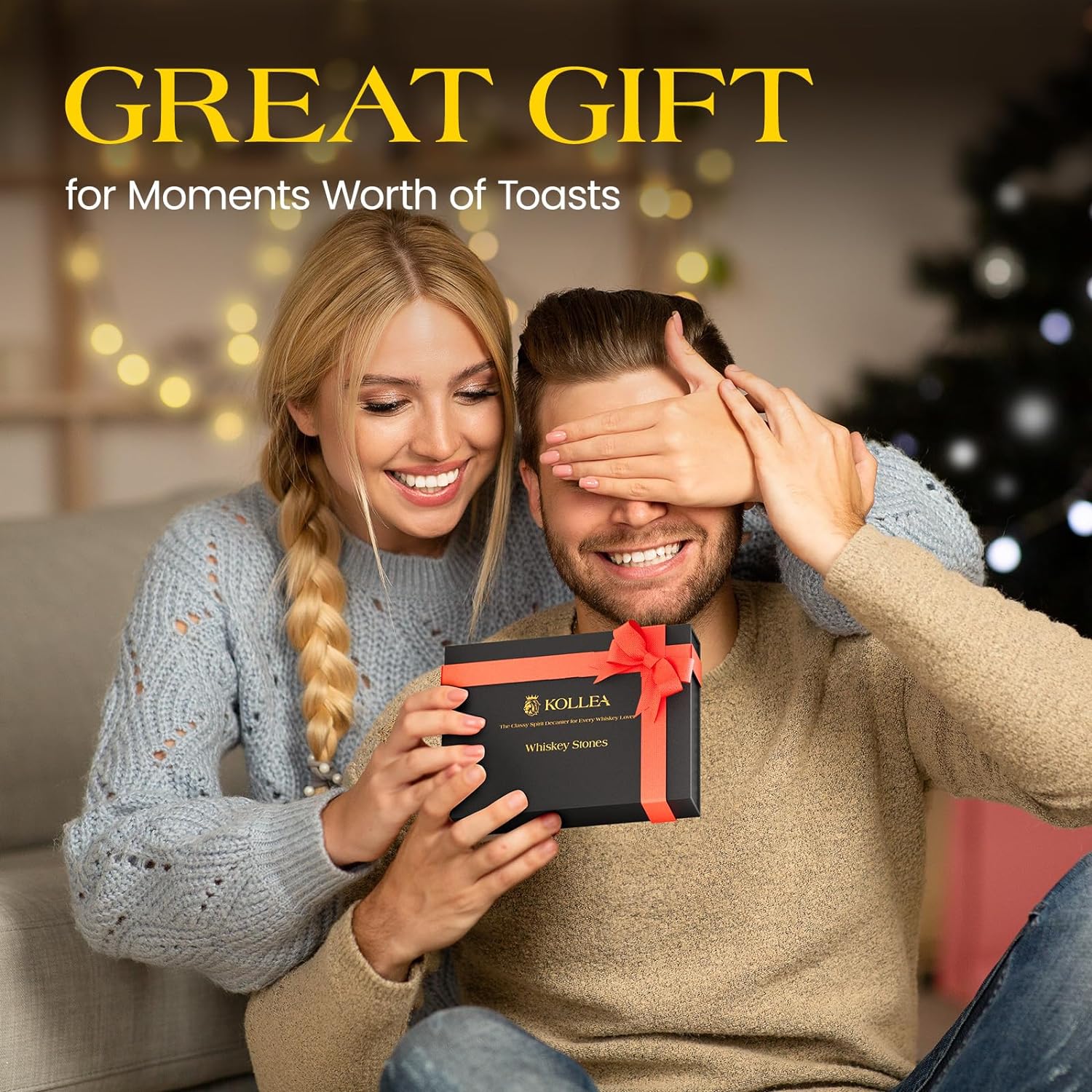 Kollea Stainless Steel Whiskey Chilling Rocks (8-pack set)