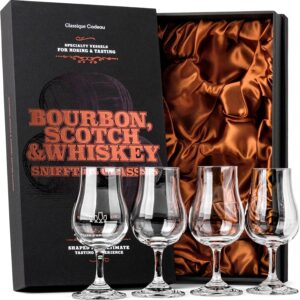 Glassique Cadeau Snifter and Copita Whiskey Glass Set of 4