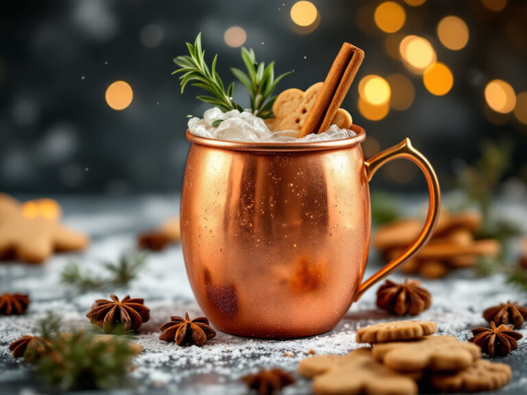 gingerbread whiskey mule cocktail recipe
