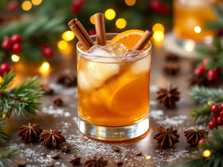 winter spiced whiskey sour cocktail recipe