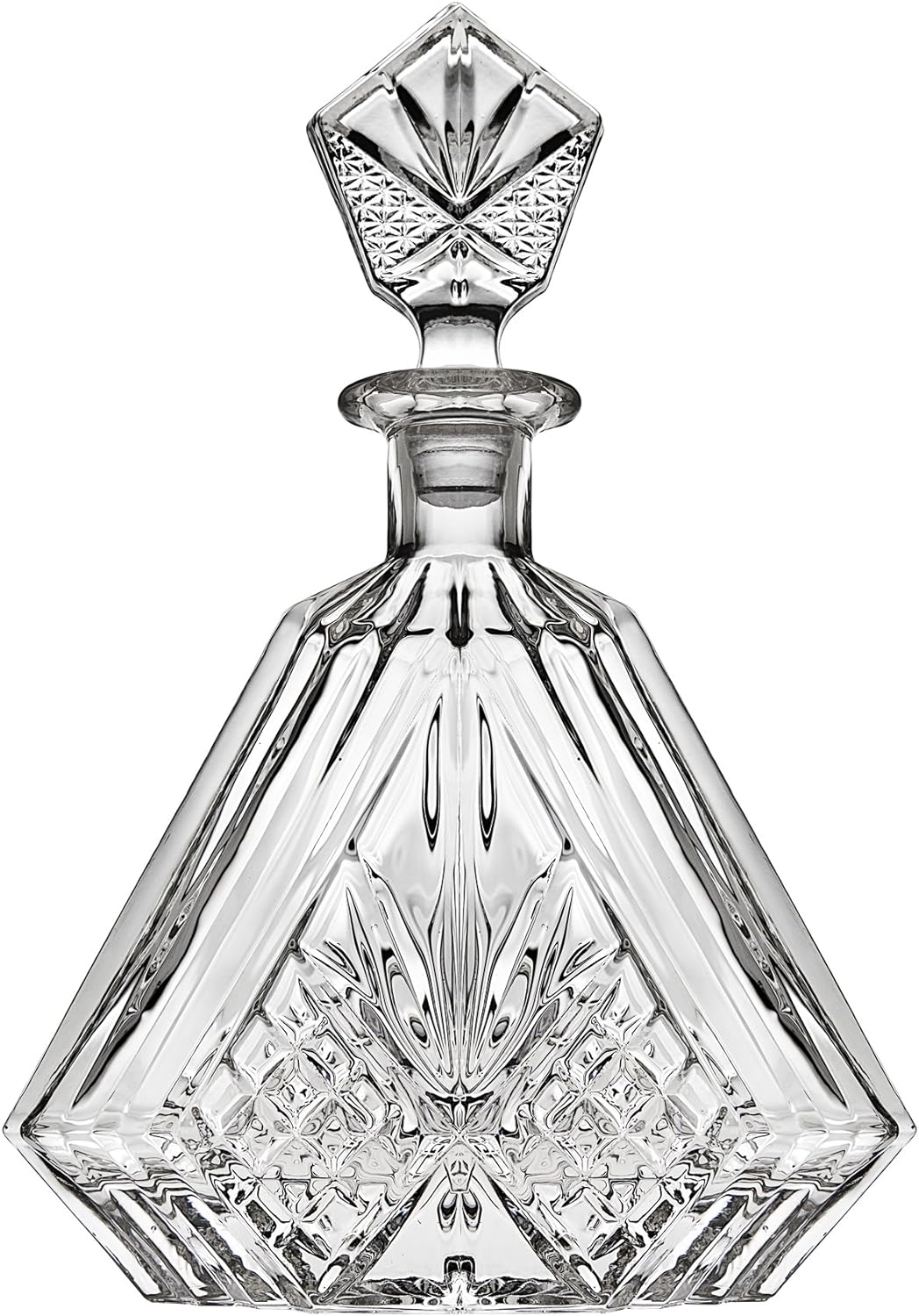 Lefonte Triangular Cut Whiskey Decanter