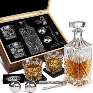 Whiskey Decanter Gift Set by Labeol