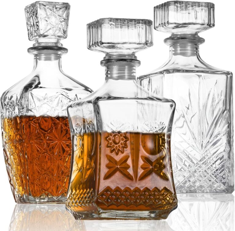 LAWADACH Whiskey Decanter Set of 3