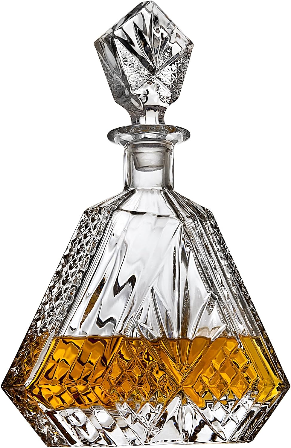 Lefonte Triangular Cut Whiskey Decanter