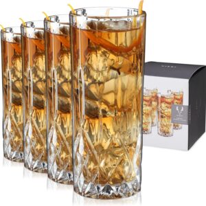 Viski Admiral Highball Glasses – Set of 4 (9 oz)