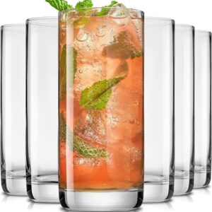 JoyJolt Faye 13 oz Highball Glasses (6‑pc set)