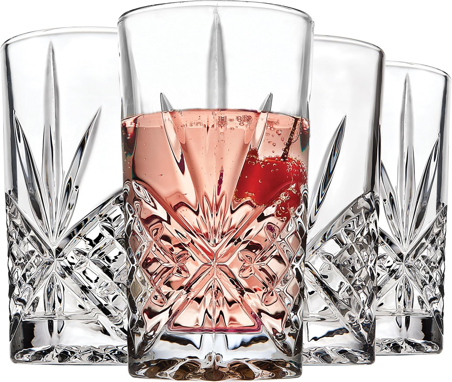 Lefonte Highball Glasses, Set of 4