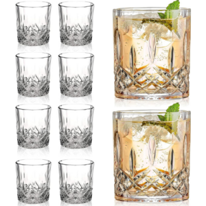 Gencywe Crystal Whiskey Glasses Set of 8