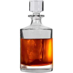 Lily’s Home Glass Whiskey Decanter with Stopper (26 oz)