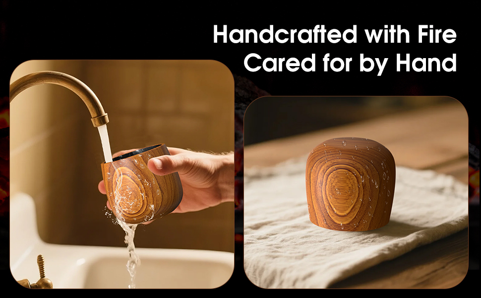 AHIDBQOJB Wooden Bourbon Drinking Glass